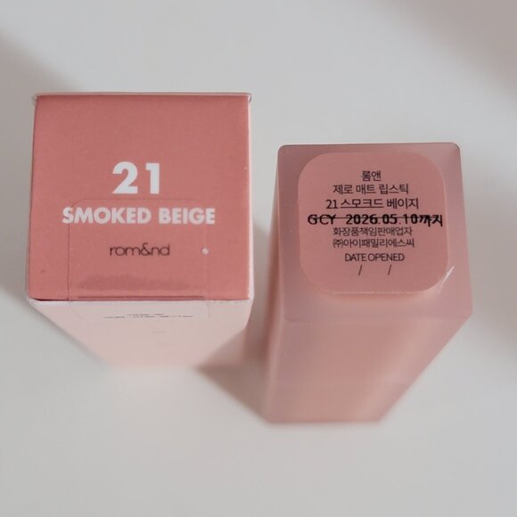 Romand Zero Matte Lipstick - Shade Smoked Beige NIB - Picture 3 of 13